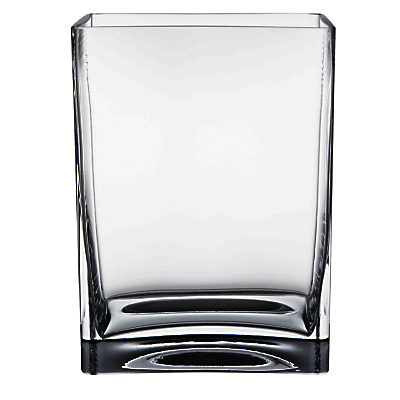 LSA International Flower Cube Bunch Vase, Clear, H22cm